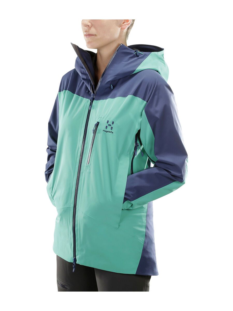 Haglöfs Niva Jacket Women, crystal lake/tarn blue - Bild 5
