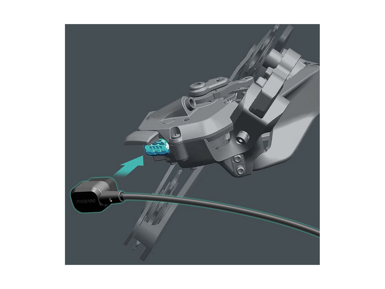 Shimano EC300 Ladestecker für internen Di2 Akku - Bild 2