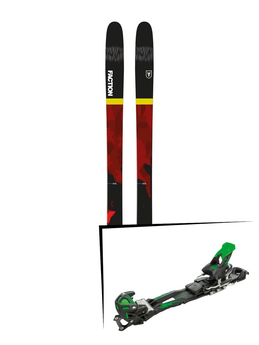 Set: Faction Prodigy 1.0 2018 + Tyrolia Adrenalin 16 solid black flash green - Bild 1