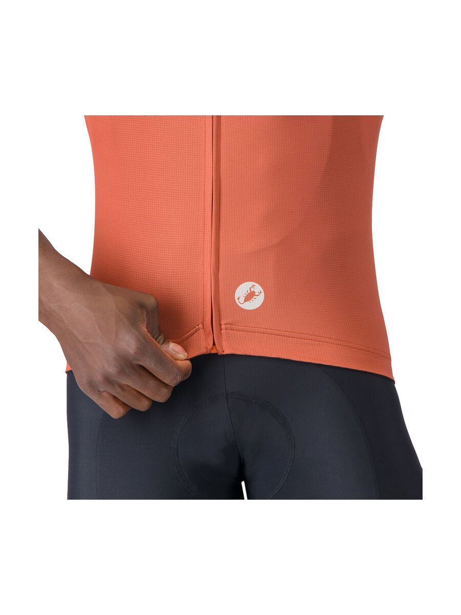 Castelli Entrata Apex Jersey, paprika/silver moon - Bild 6