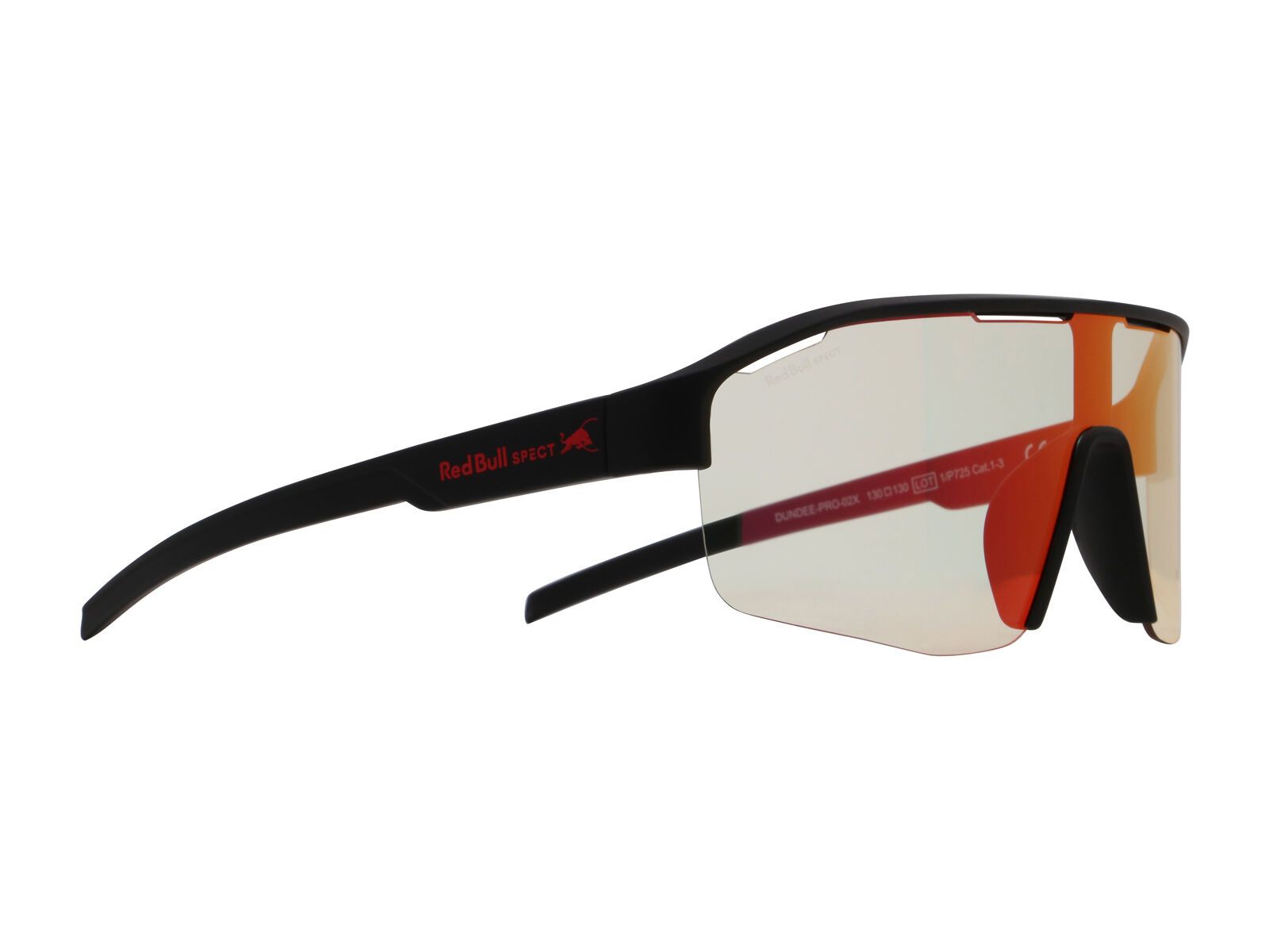 Red Bull Spect Eyewear Dundee, Photochromic/Red Mirror / soft touch black - Bild 2