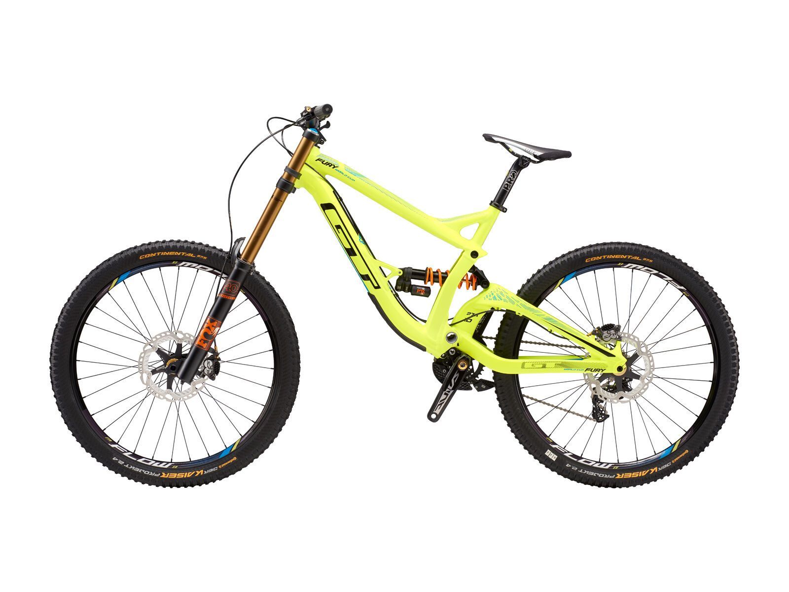 GT Fury World Cup 27.5, neon yellow/process blue - Bild 2
