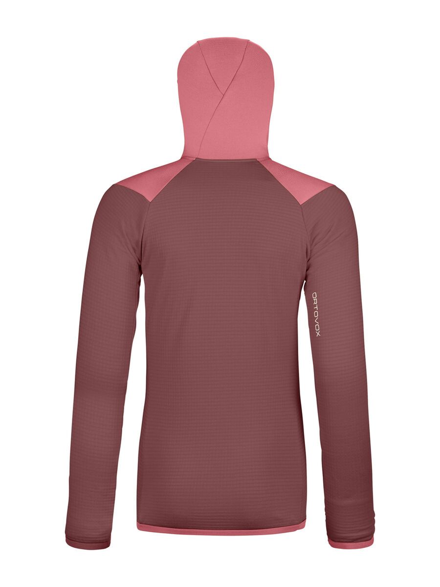 Ortovox Merino Fleece Grid Hoody W, mountain rose - Bild 2