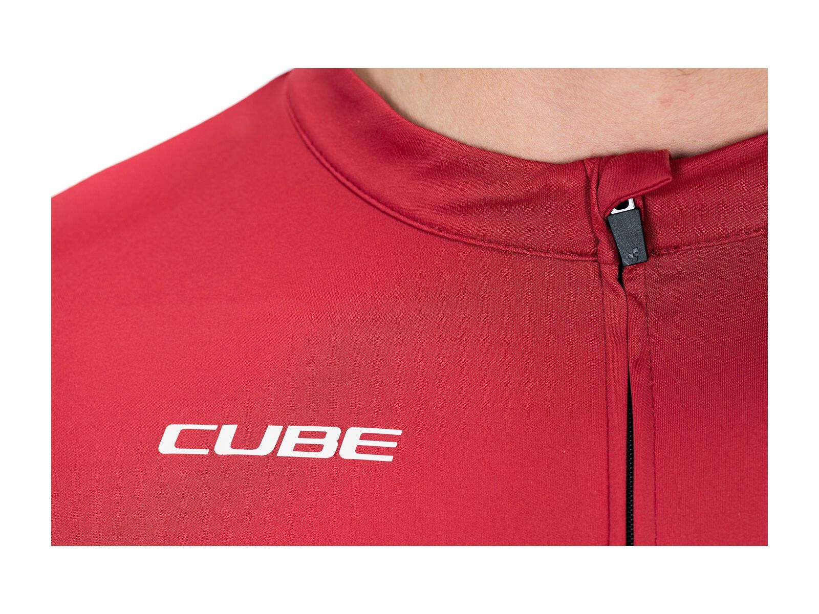 Cube ATX Trikot Full Zip kurzarm, red - Bild 4
