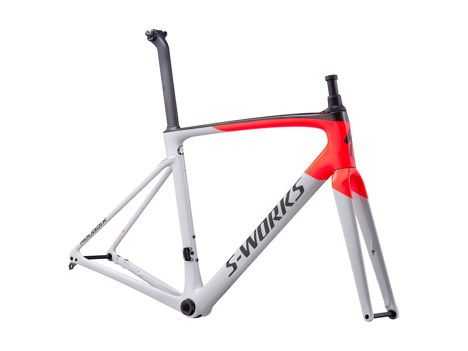Specialized S-Works Roubaix Frameset, gloss/satin - dove gray/rocket red/back - Bild 1