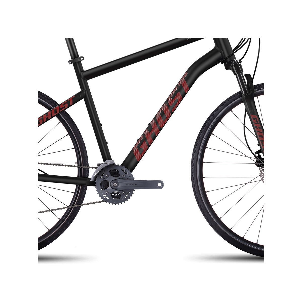 Ghost Square Cross 4, night black/neon red/urban grey - Bild 3