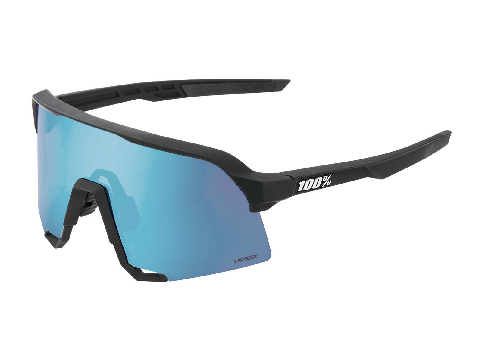 100% S3, HiPER Blue Mirror / matte black - Bild 1