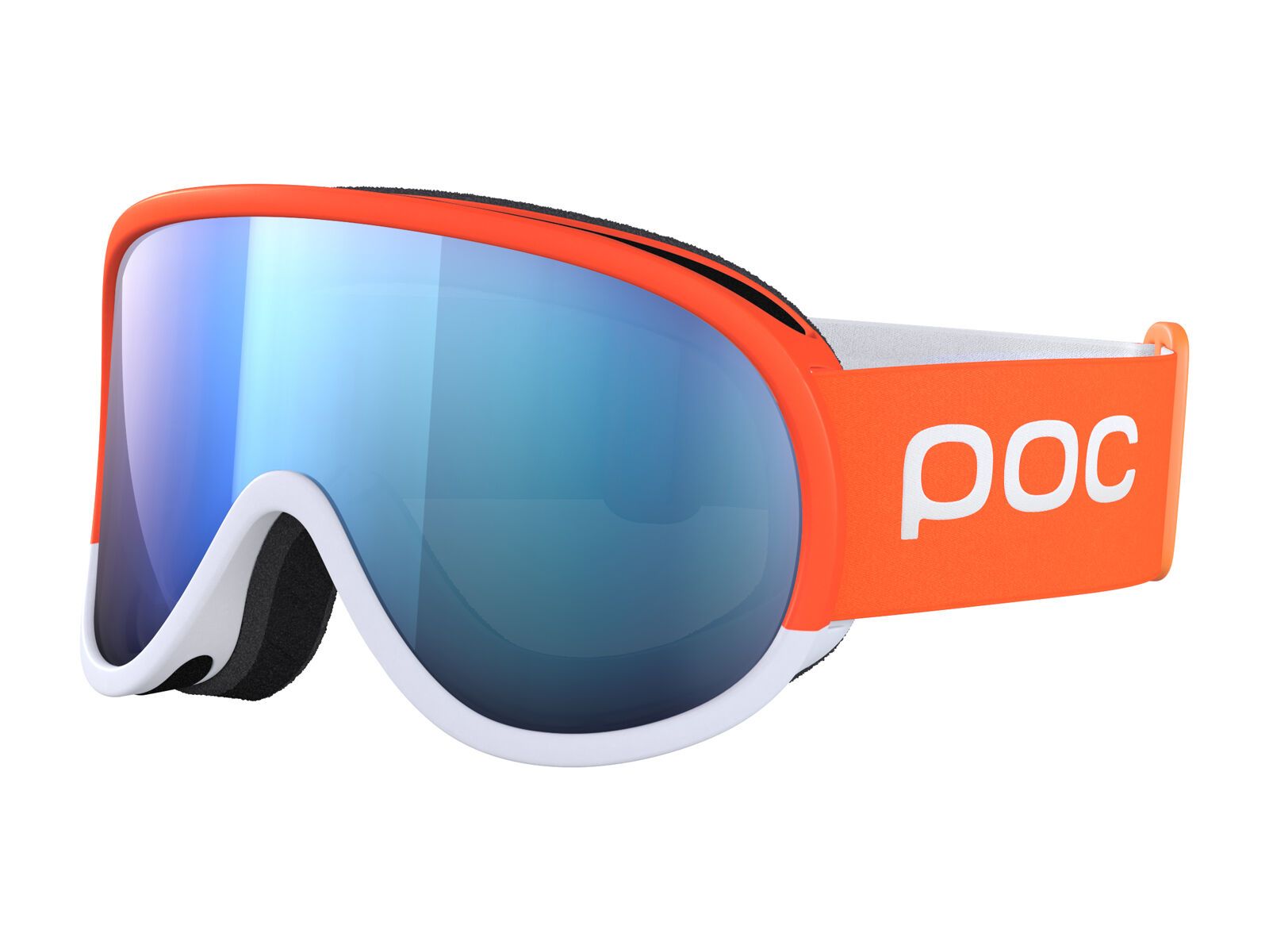 POC Retina Mid Race Clarity Hi. Int. Partly Sunny Blue, zink orange/hydrog. white - Bild 1