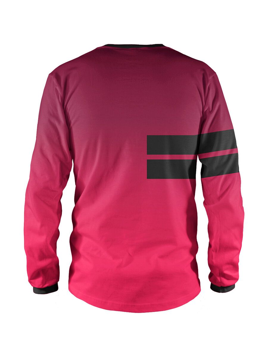 Loose Riders C/S Jersey LS Dipped Red, red fade - Bild 2