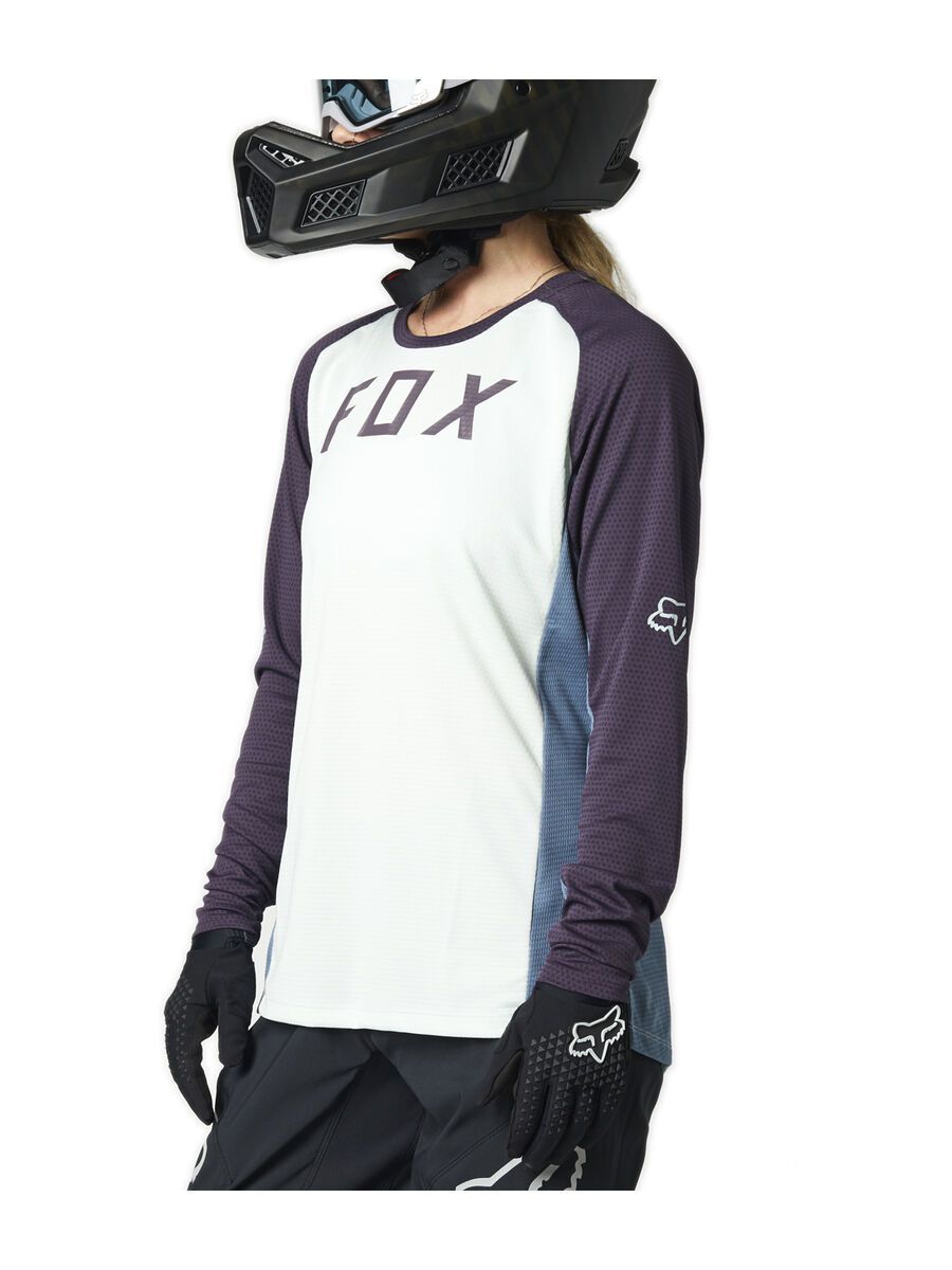 Fox Womens Defend LS Jersey, cloud grey - Bild 3