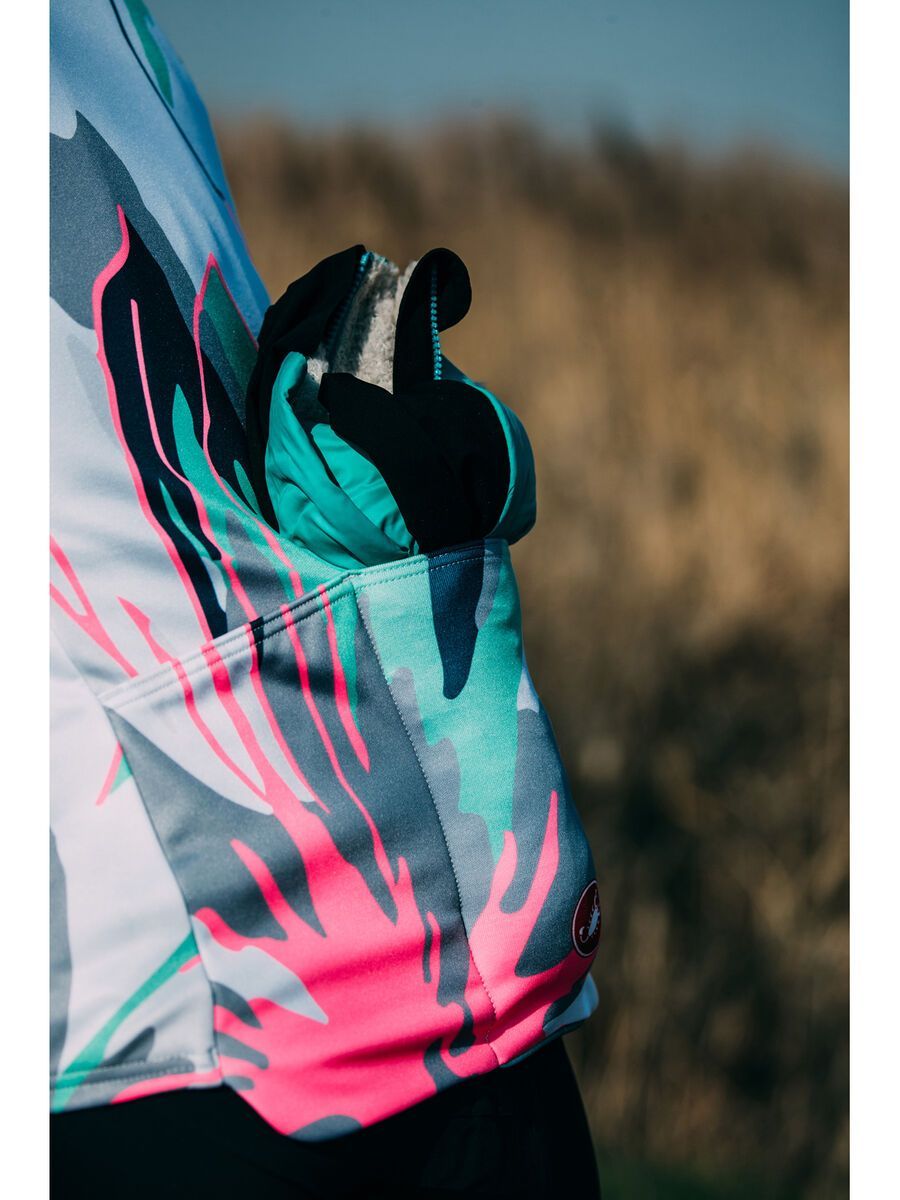 Castelli Unlimited W Thermal Jersey, silver gray/flowers - Bild 7