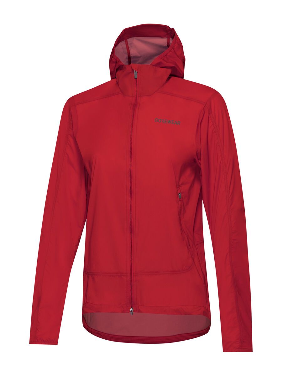GOREWEAR Fernflow Windbreaker mit Kapuze Damen, utility red - Bild 2