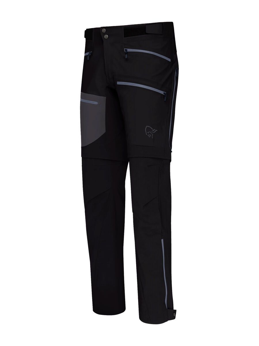 Norrona trollveggen flex1 Zip-off Pants M's, caviar - Bild 2