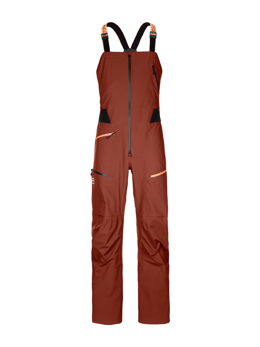 Ortovox 3L Deep Shell Bib Pants M, clay orange - Bild 1