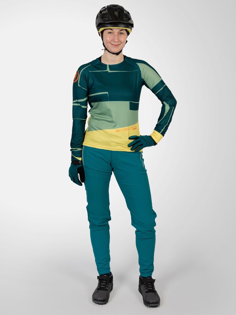 Endura Damen MT500 Print T-Shirt LTD (langarm), sattes teal - Bild 9