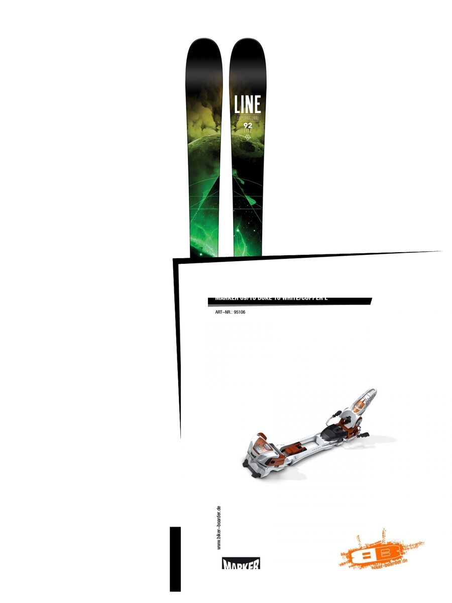 Set: Line Supernatural 92 Lite 2016 + Marker Duke 16 (95106S) - Bild 1