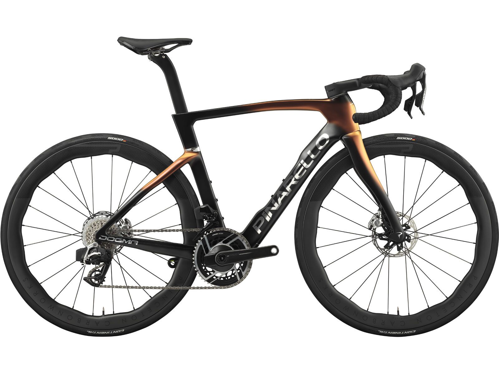 Pinarello Dogma F Red AXS 2x12 / Princeton Peak 4550, luxter red gold - Bild 1