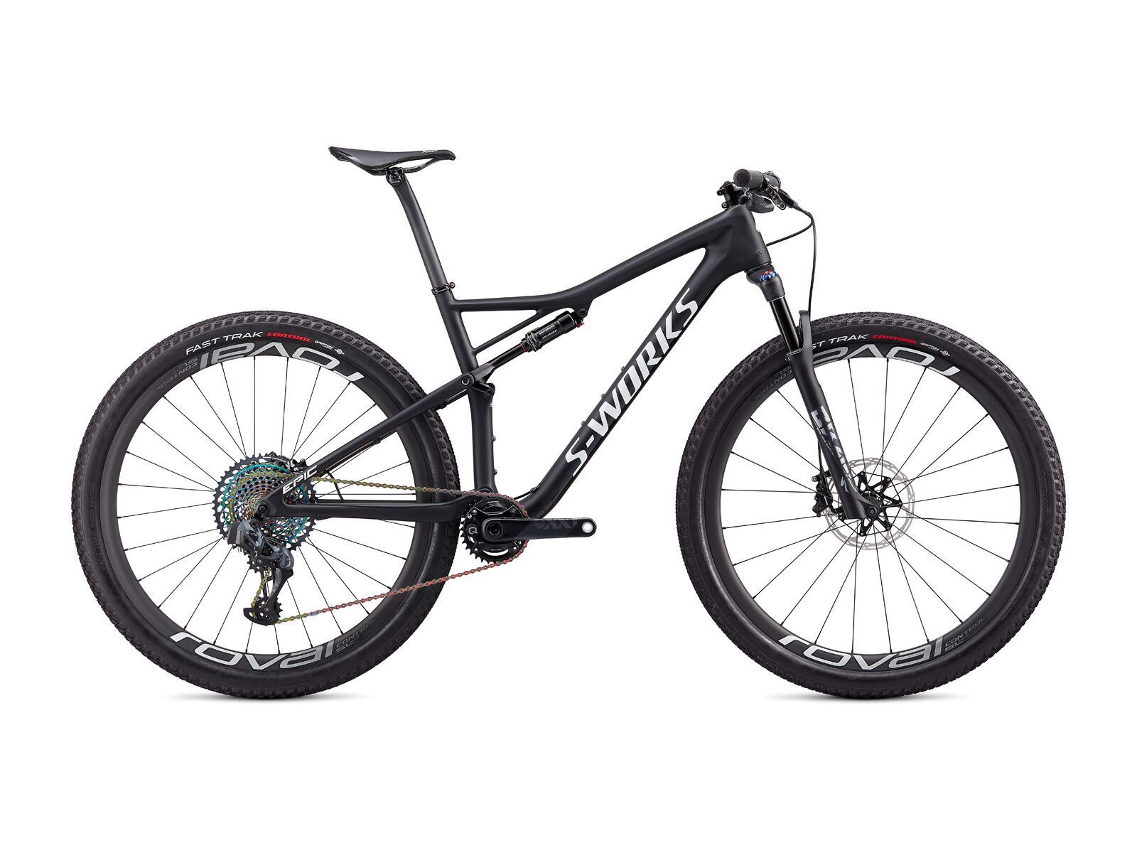 Specialized S-Works Epic AXS, satin black/metallic white silver - Bild 1