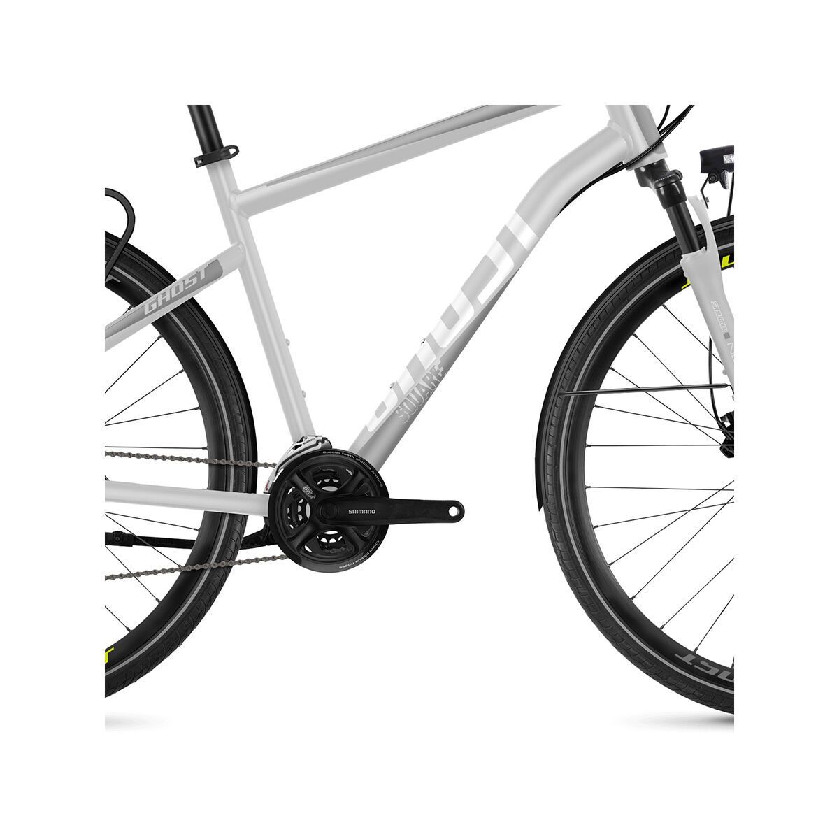 Ghost Square Trekking 2.8 AL, iridium silver/micro chip gray/lime green - Bild 3