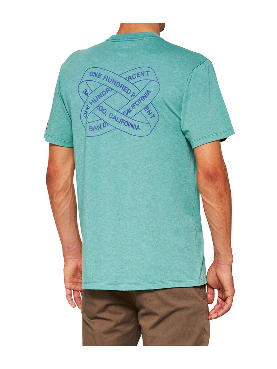 100% Infinitee T-Shirt, ocean blue heather - Bild 2