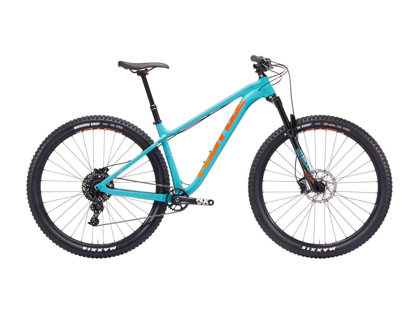 Kona Honzo DL, gloss dirty cyan w/ flamethrower orange & cream decals - Bild 1