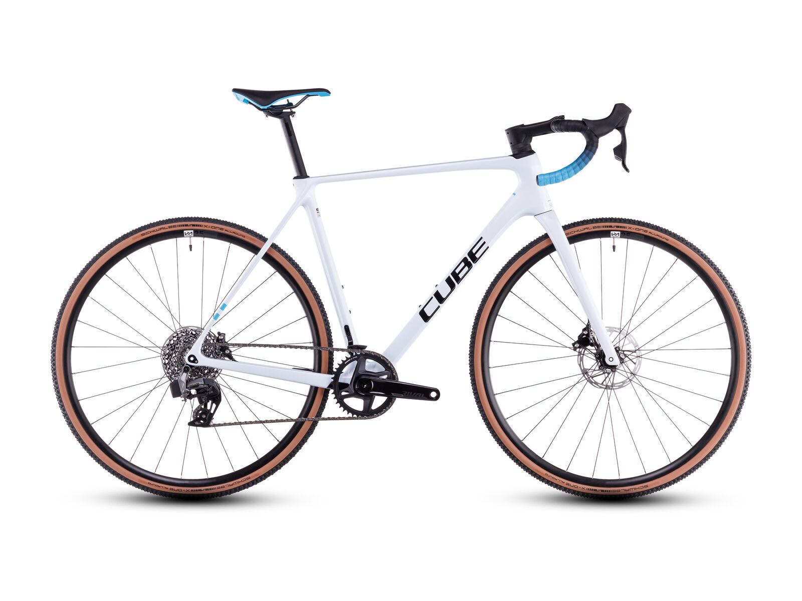 Cube Cross Race C:62 Race, polarwhite´n´blue - Bild 1