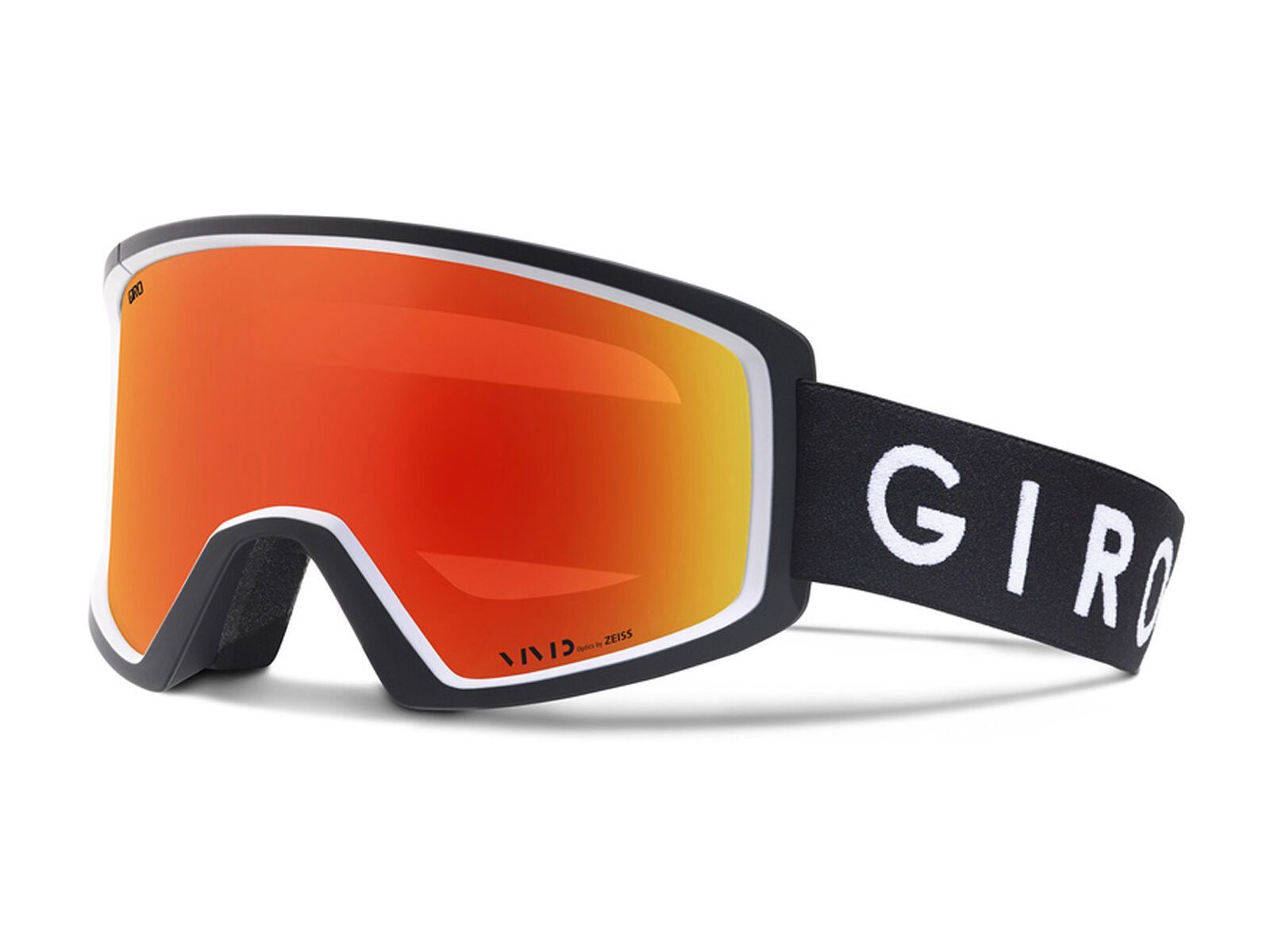 Giro Blok, black/white core/Lens: vivid ember - Bild 1