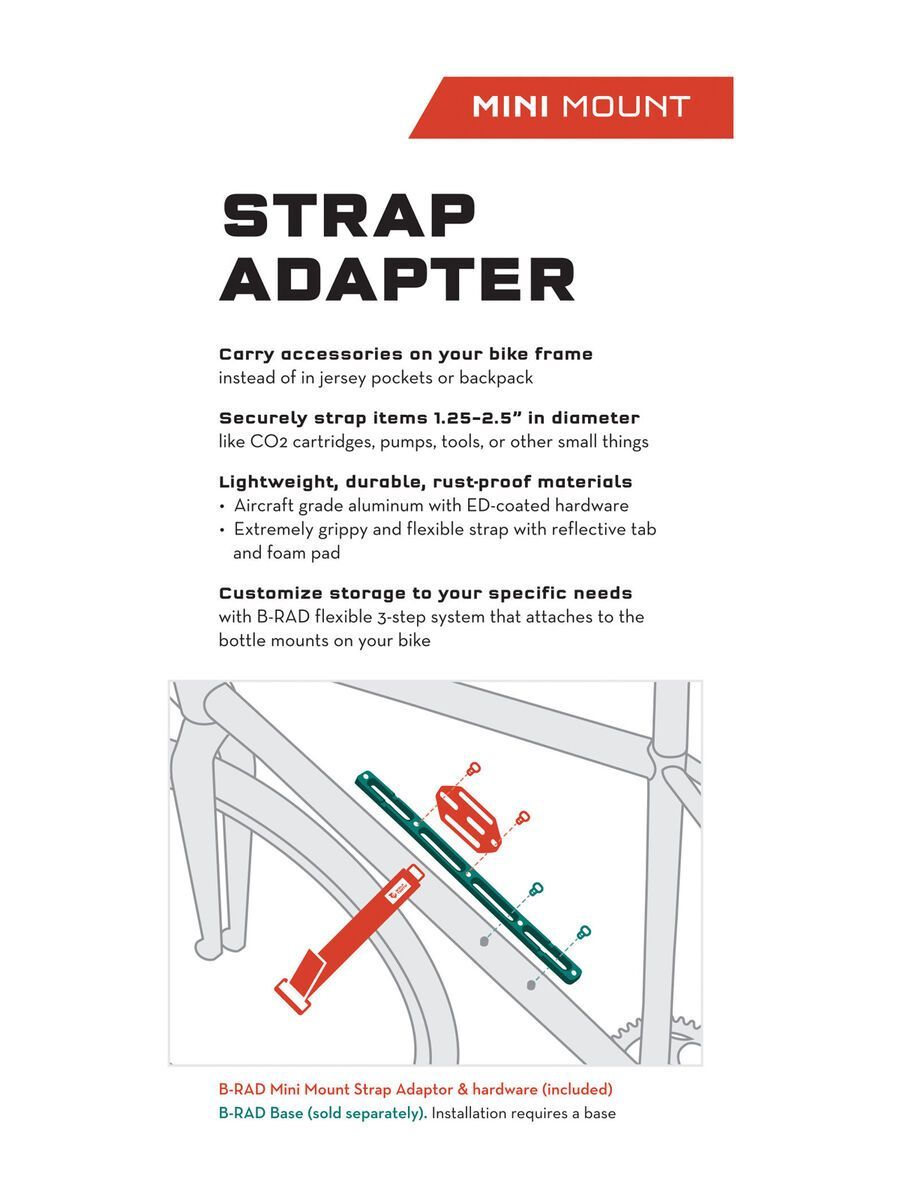 Wolf Tooth B-RAD Mini Strap and Accessory Mount, black - Bild 2