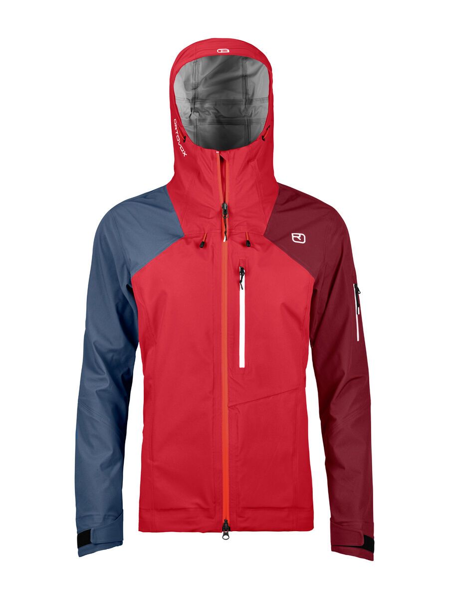 Ortovox 3L Merino Naked Sheep Ortler Jacket W, hot coral - Bild 1