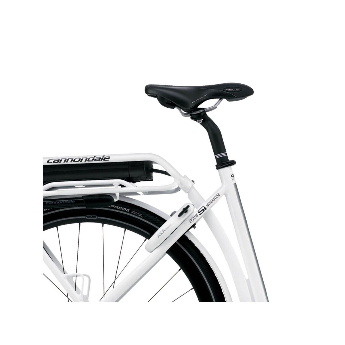 Cannondale E-Series 1 Headshok Step Trough Alfine 300Wh. New HMI, magnesium white gloss - Bild 6