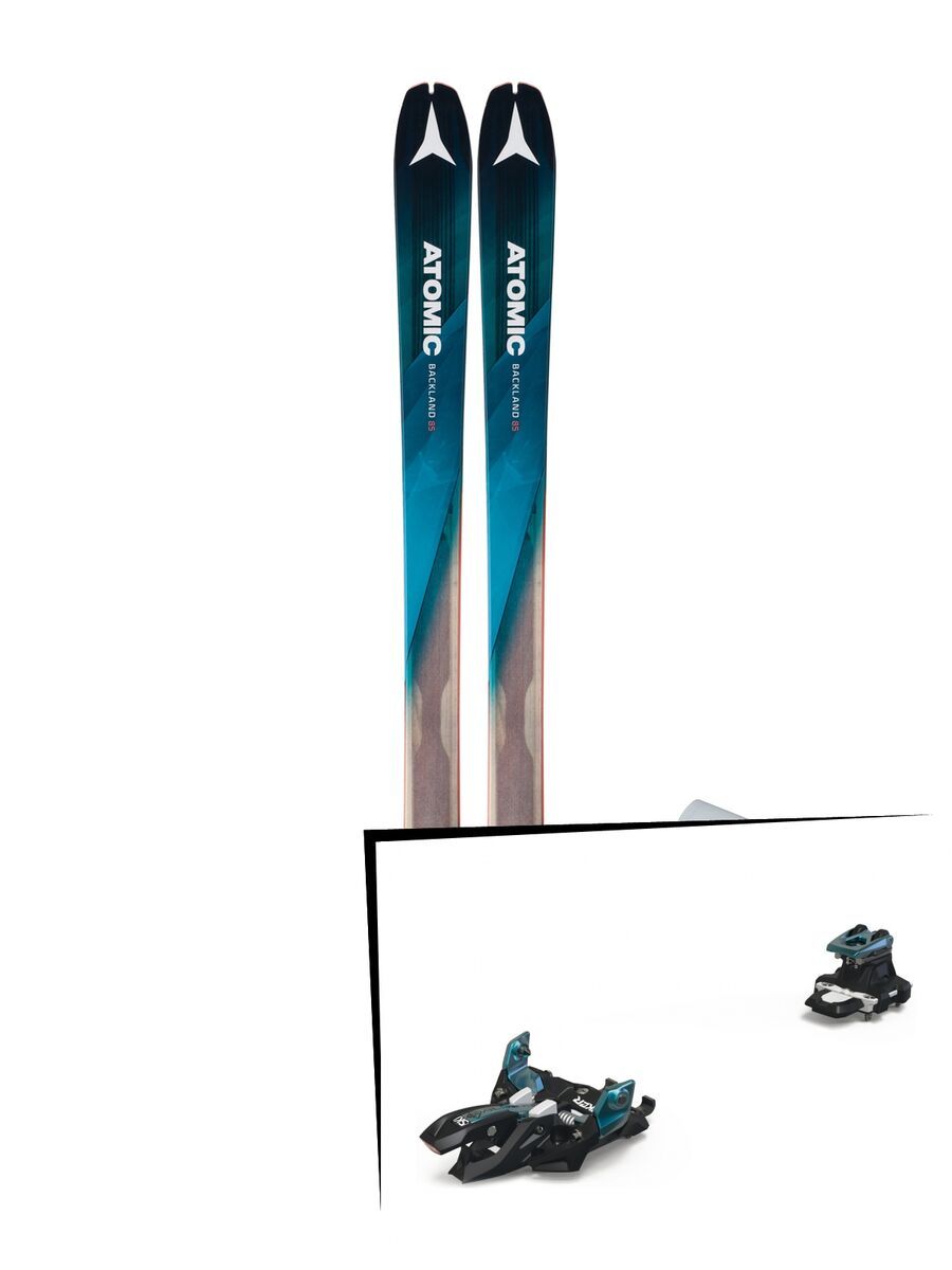 Set: Atomic Backland 85 + Skin 2018 + Marker Alpinist 9 black/turquoise - Bild 1