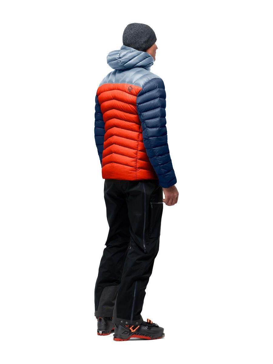 Norrona lyngen down850 Hood M's, arednalin/blue fog - Bild 4