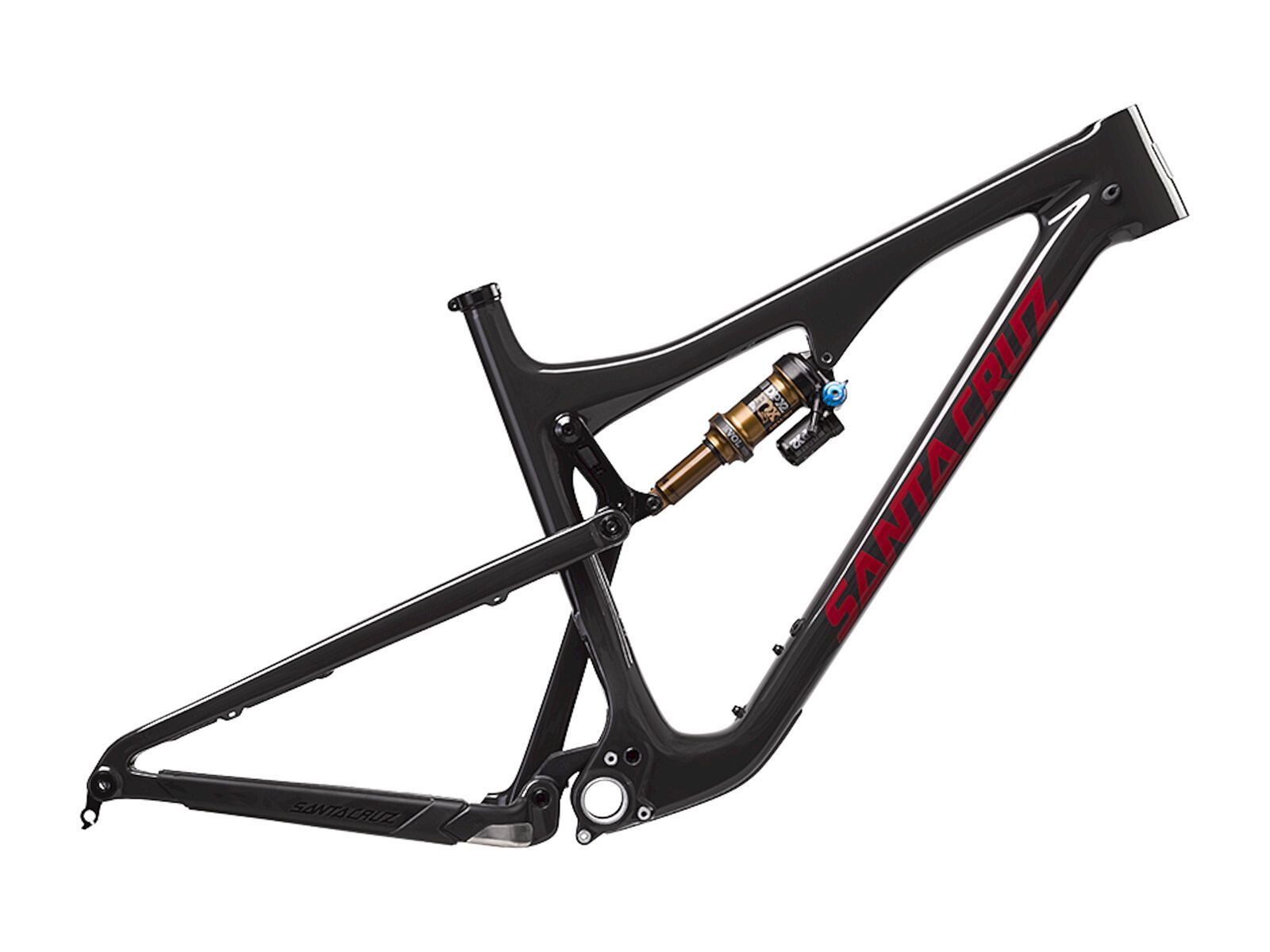 Santa Cruz Bronson CC Frameset Fox DHX2, gloss carbon and sriracha - Bild 1