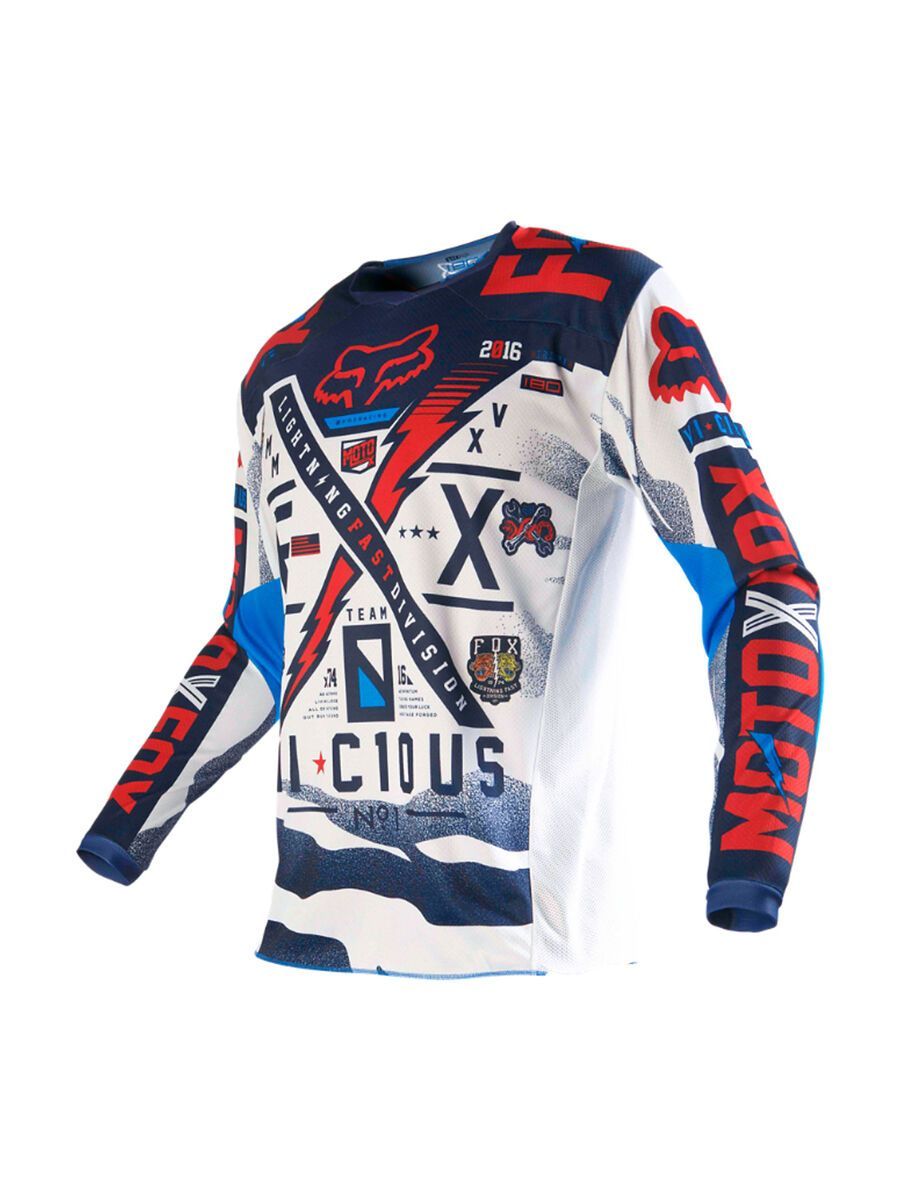 Fox 180 Youth Vicious Jersey, blue white - Bild 1