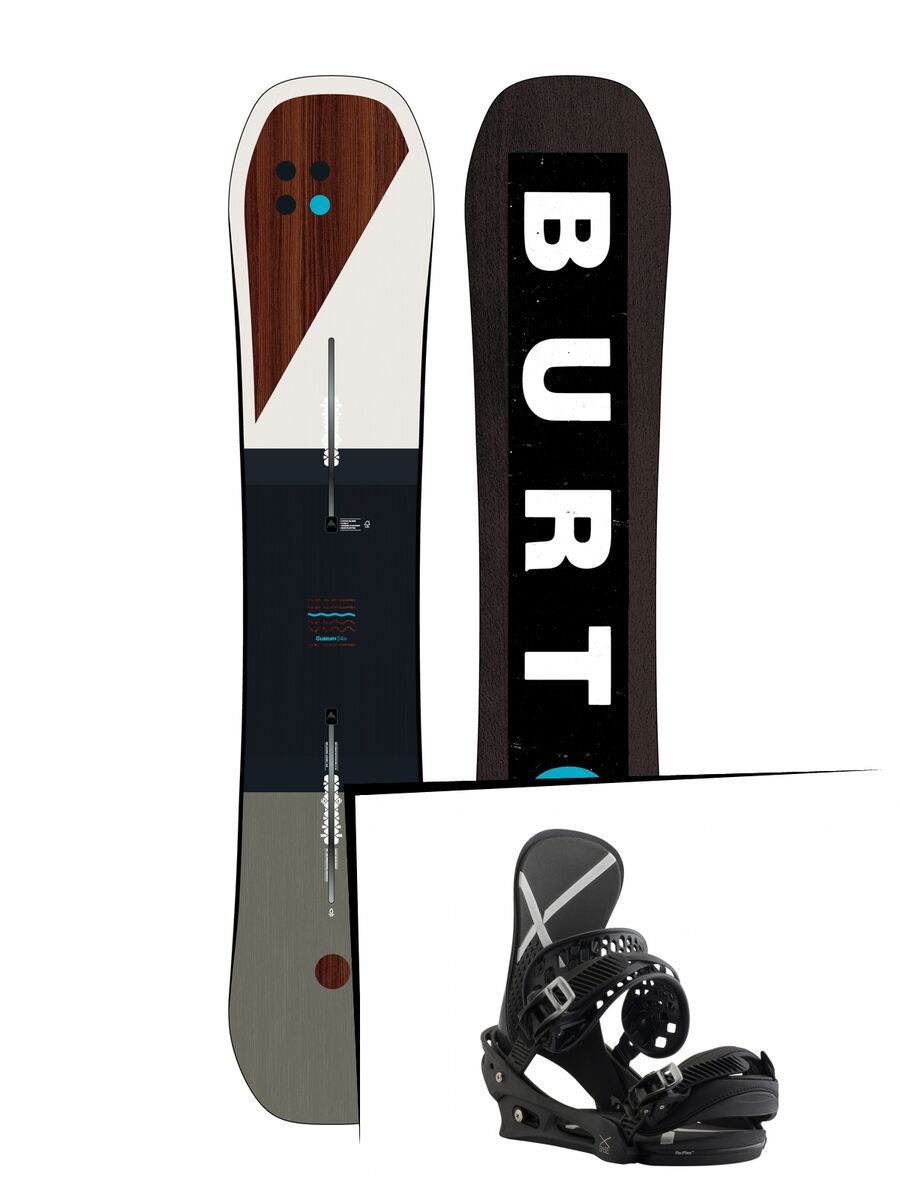 Set: Burton Custom Flying V 2019 +  X-Base (1931142S) - Bild 1
