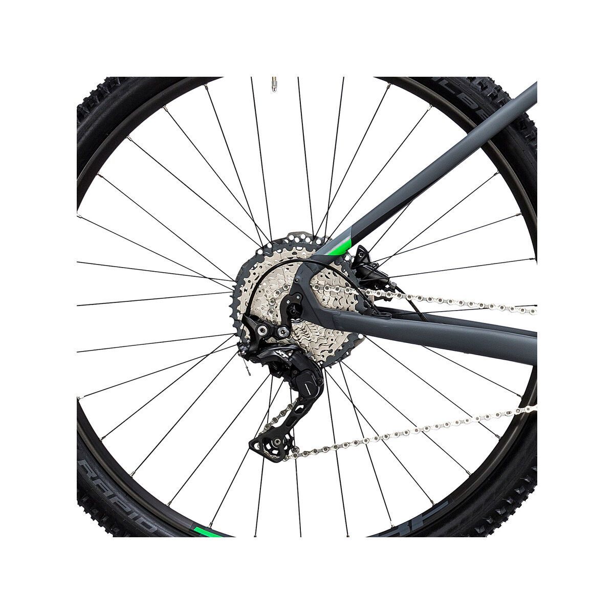 Cube Reaction Hybrid HPA Race 500 29, grey´n´flashgreen - Bild 4