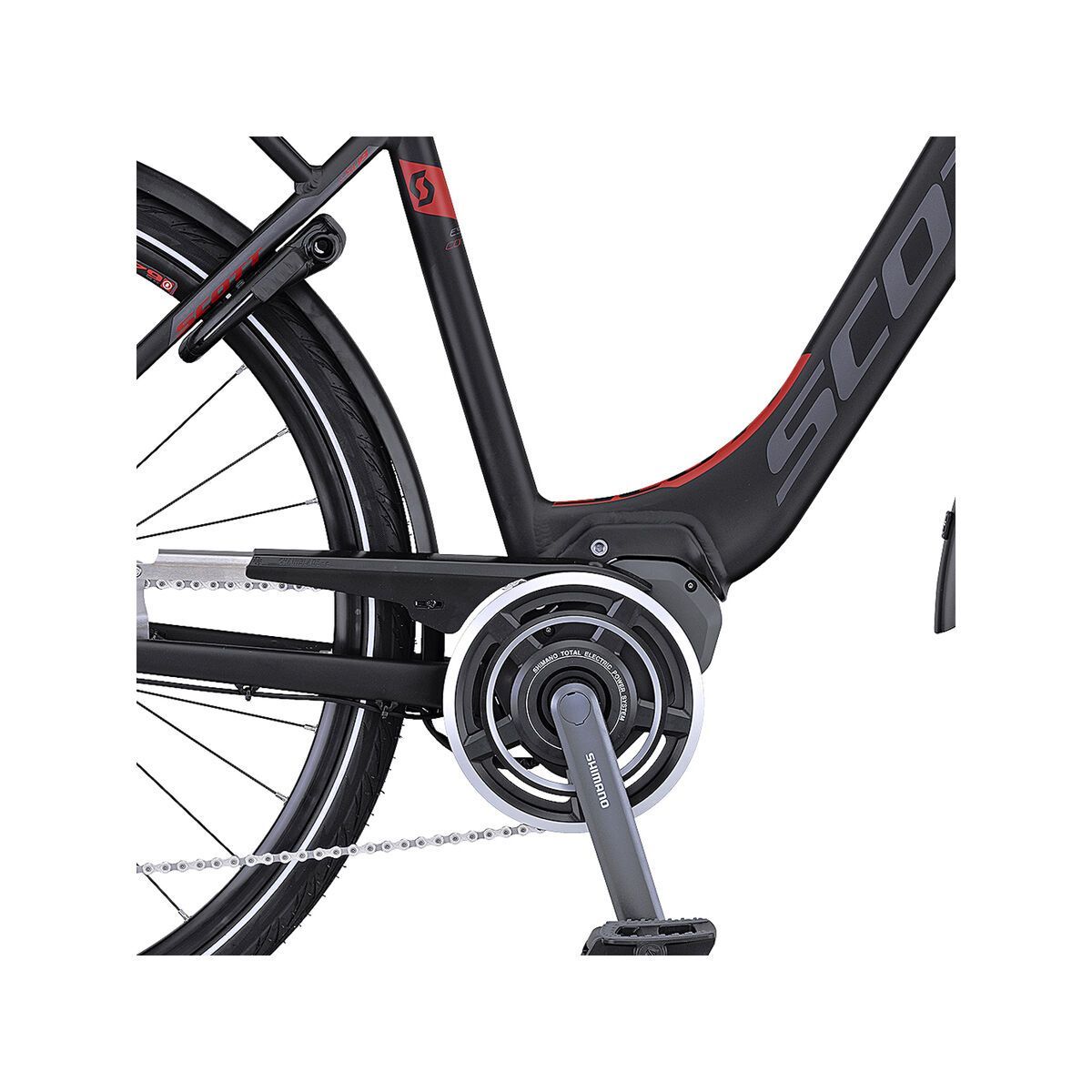 Scott E-Sub Comfort Unisex, black/red - Bild 3