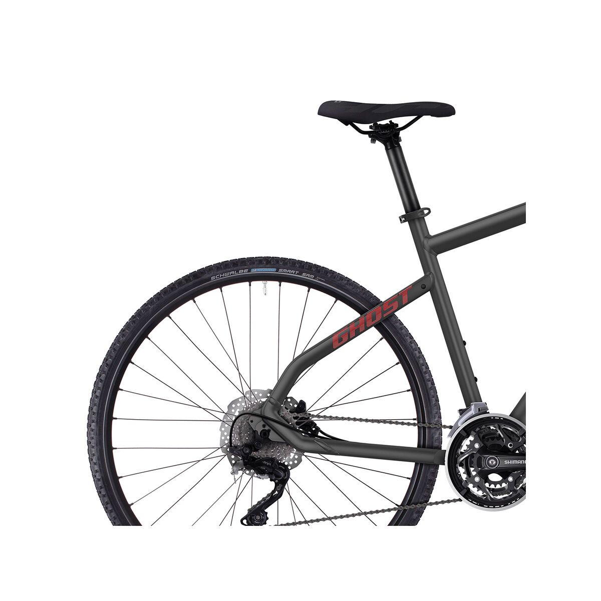 Ghost Square Cross 6, urban grey/neon red/night black - Bild 5