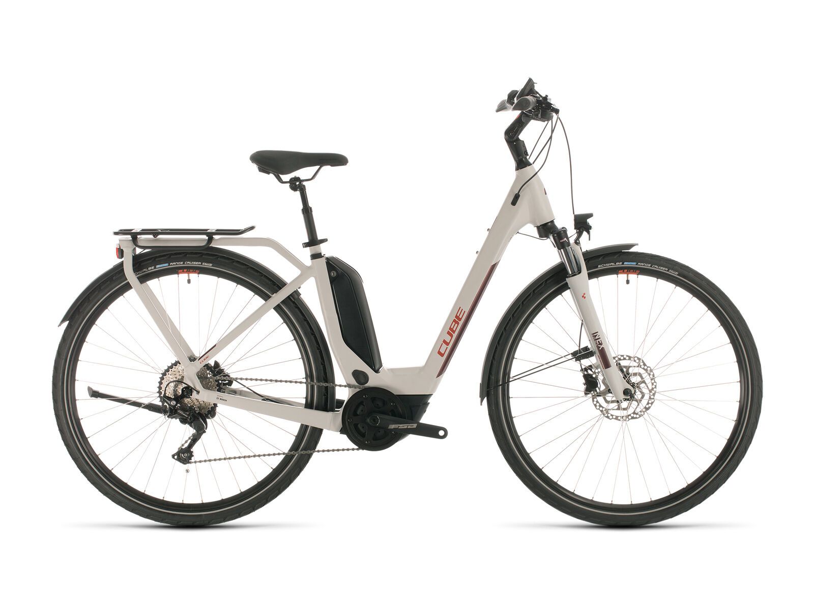 Cube Touring Hybrid Pro Easy Entry, grey´n´red - Bild 1
