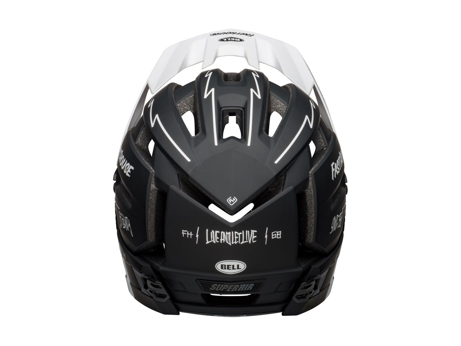 Bell Super Air R Spherical MIPS Fasthouse, matte black/white - Bild 5