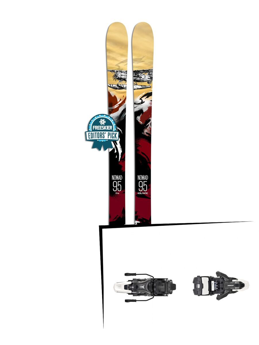 Set: Icelantic Nomad 95 2018 + Atomic Shift MNC 13 black/white - Bild 1