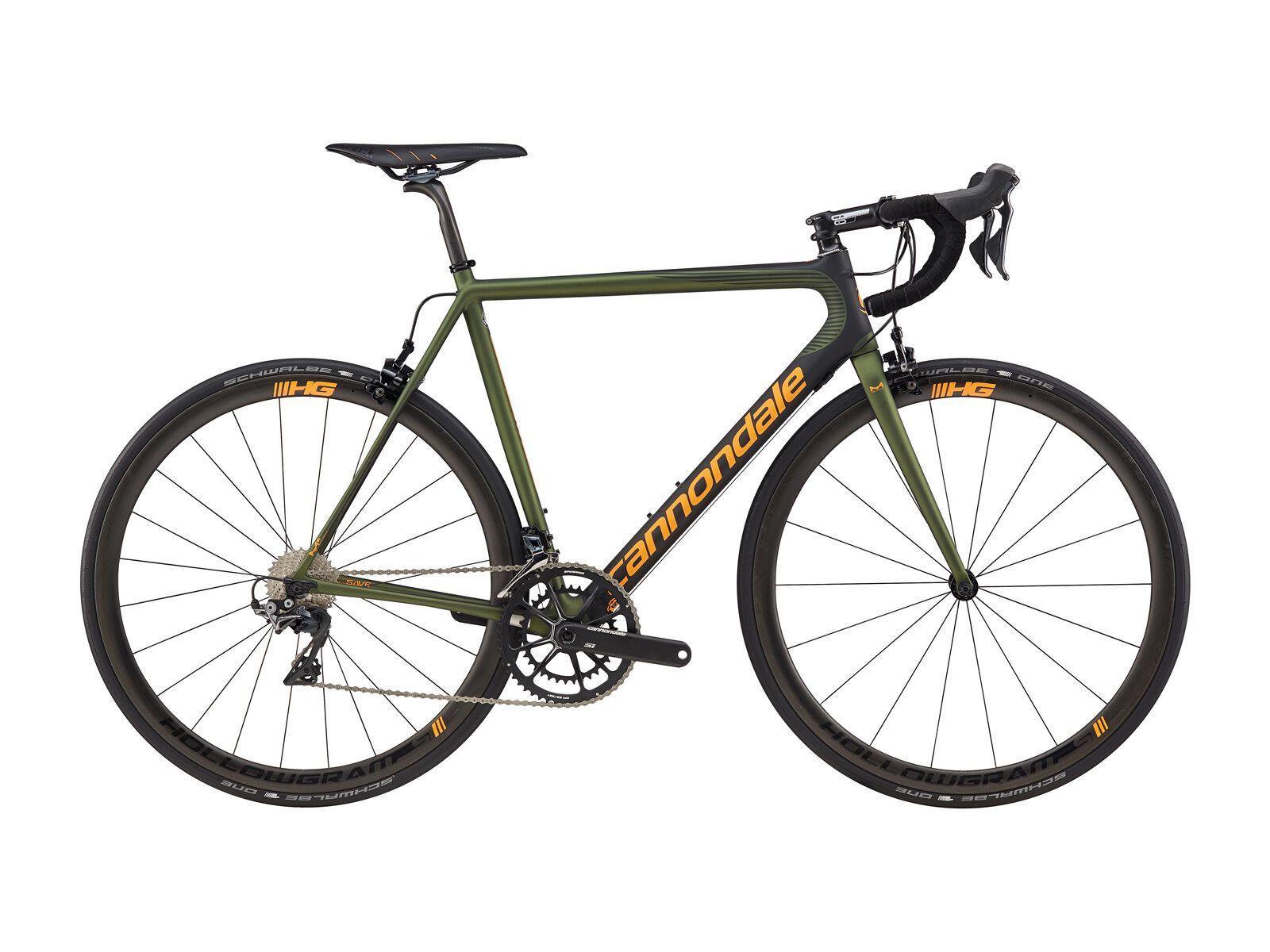 Cannondale SuperSix Evo Hi-Mod Dura Ace 2, vulvan green w/ jet black and acid orange, matte - VUG - Bild 1