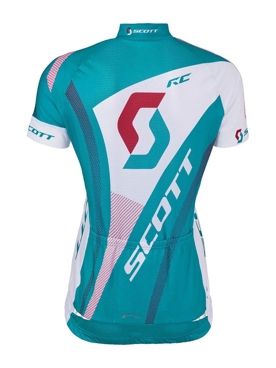 Scott Womens RC s/sl Shirt, ocean blue/cerise pink - Bild 2