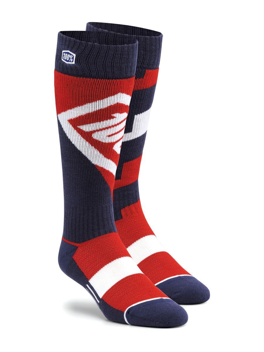 100% Torque Comfort Moto Socks, red - Bild 1