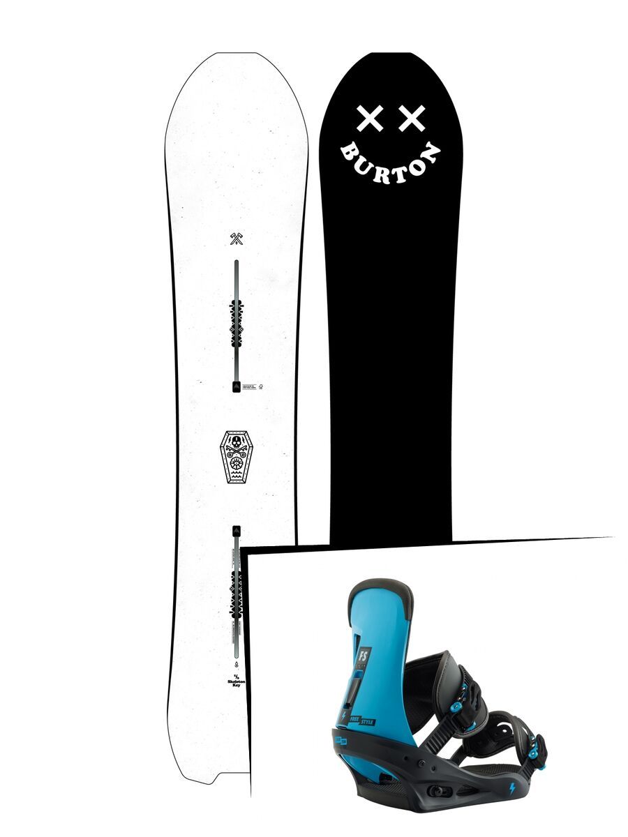 Set: Burton Skeleton Key 2019 + Burton Freestyle cobalt blue - Bild 1