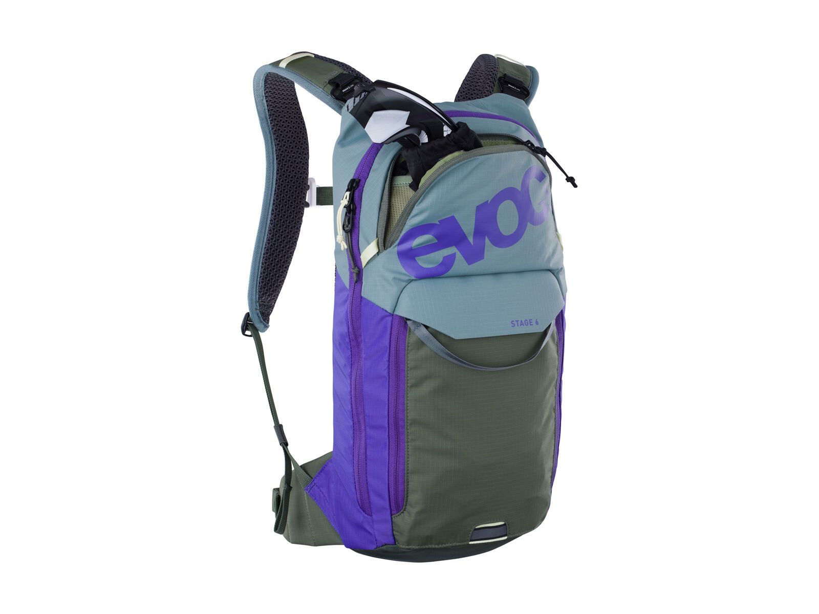 Evoc Stage 6 + Hydration Bladder 2, steel/violet/dark olive - Bild 3