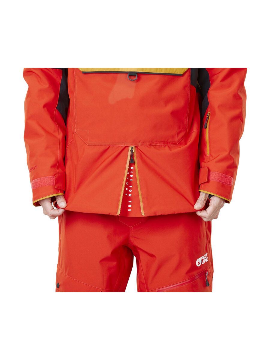 Picture Trifid Jacket, black/pumpkin red - Bild 8