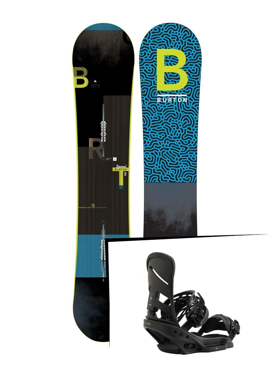 Set: Burton Ripcord Wide 2019 + Burton Mission EST blackish - Bild 1