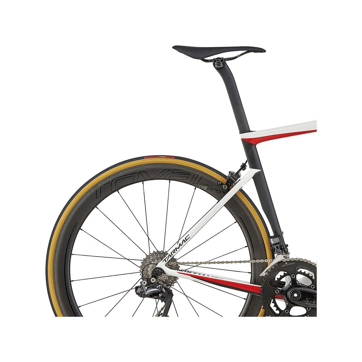 Specialized S-Works Tarmac, light white/rocket red/satin black - Bild 7