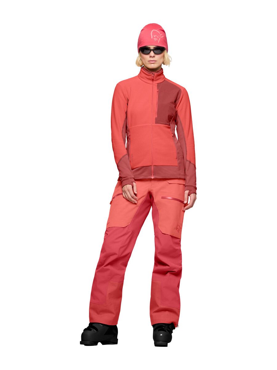 Norrona lofoten warm2 Jacket W's, deep sea coral/baked apple - Bild 4